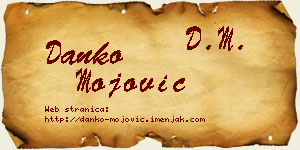Danko Mojović vizit kartica